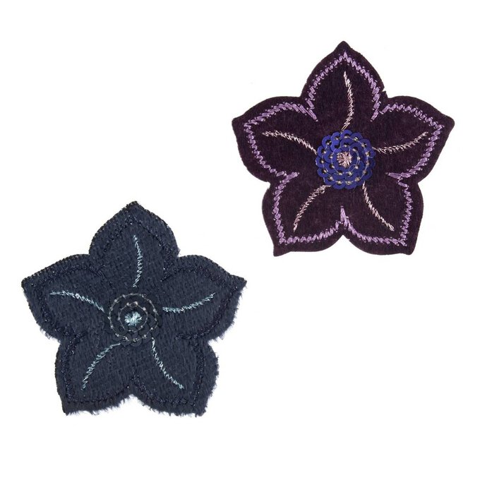 Extra large flower patches sequin applique patch motif iron on sew