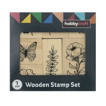 Countryside Wooden Stamp Set 7 Pieces image number 4