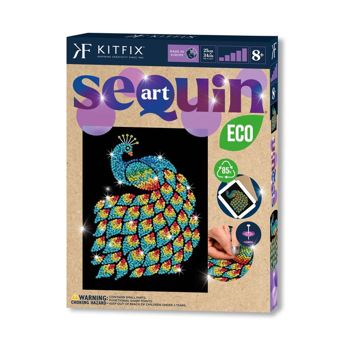 Kitfix Peacock Sequin Art Kit image number 1