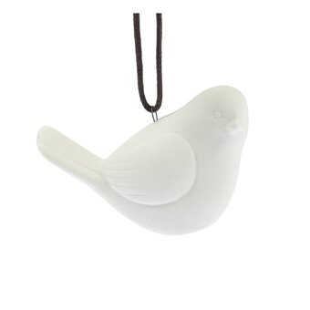 Hanging Ceramic Bird Decoration 8cm 