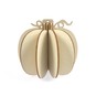 Wooden 3D Pumpkin Decoration 15cm image number 2