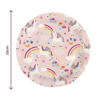 Unicorn Party Paper Plates 8 Pack image number 4