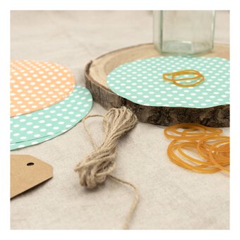 Large Polka Dot Jam Jar Topper Kit 24 Pack