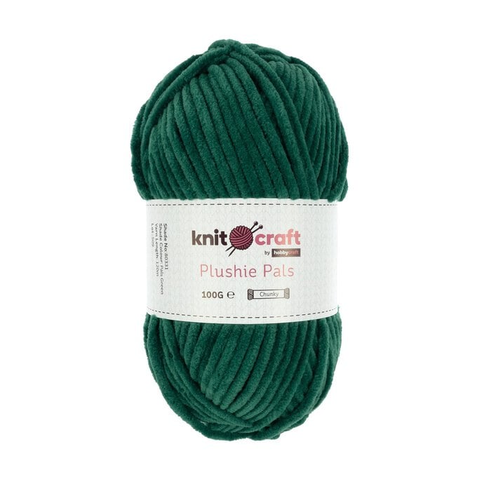 Knitcraft Green Plushie Pals Yarn 100g image number 1