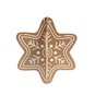 Kraft 3D Cardboard Gingerbread Star 13cm image number 2