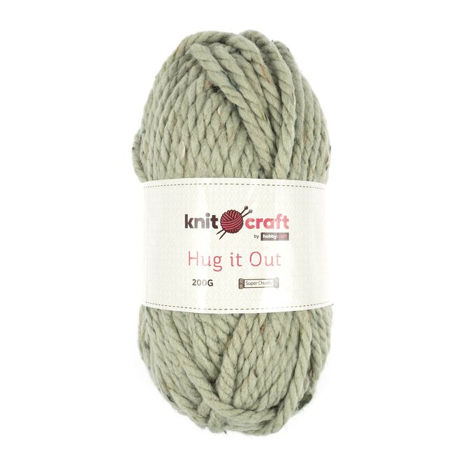 Knitcraft Sage Fleck Hug It Out Yarn 200g image number 1