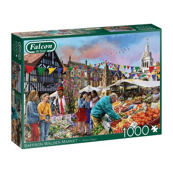 Falcon Saffron Walden Market Jigsaw Puzzle 1000 Pieces