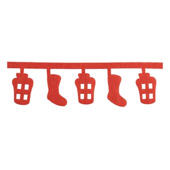 Red Stocking and House Trim 30mm x 3m image number 3