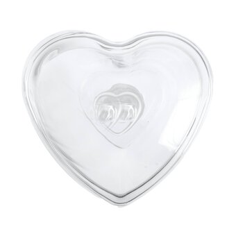 Heart Glass Bowl with Lid 17cm  image number 4