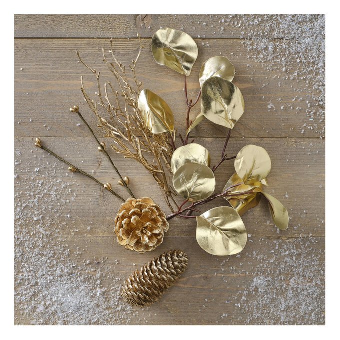 Gold Floral Accessories Kit image number 1