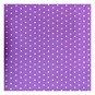 Lilac Simple Polka Polycotton Fabric by the Metre image number 2