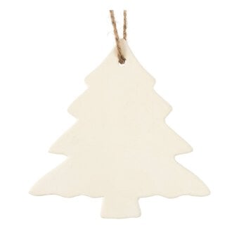 Hanging Ceramic Tree Decoration 10cm image number 2