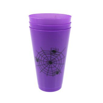 Purple Spider's Web Cups 3 Pack  image number 3