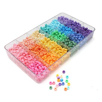 Small Acrylic Star Beads | Kawaii Chunky Bead | Colorful Kandi Jewelry  Making | Cute Plastic Beads (30 pcs / Assorted Color Mix / 9mm x 9mm)