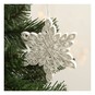 Hanging White Quilled Star Decoration 10cm image number 3