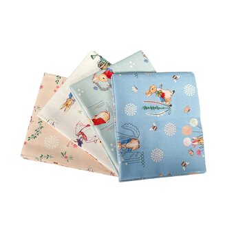 Peter Rabbit Classic Character Cotton Fat Quarters 4 Pack