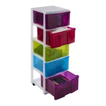 Sundis Multicolour Storage Tower 5 Drawers