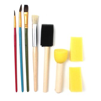 Royal Unicorn Handle Artist Paint Brush Variety 4 Piece Set