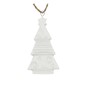 Hanging Glazed Ceramic Tree Decoration 7cm image number 2