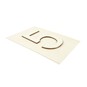 Wooden Number 5 Plaque 10cm x 15cm image number 3