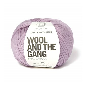 Wool and the Gang Lilac Shiny Happy Cotton 100g