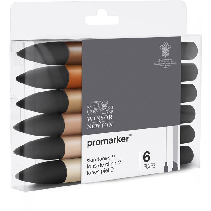 Winsor & Newton ProMarker 6 Set di tonalità della pelle 1 –  graphicsdirect.co.uk