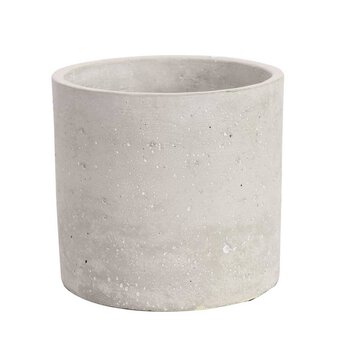 Round Cement Flowerpot 14cm 
