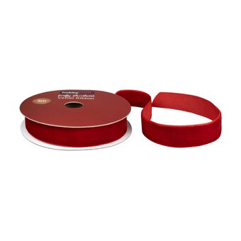 Red Velvet Ribbon 15mm x 5m