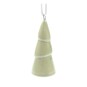 Hanging Glazed Ceramic Green Tree Decoration 7cm image number 2