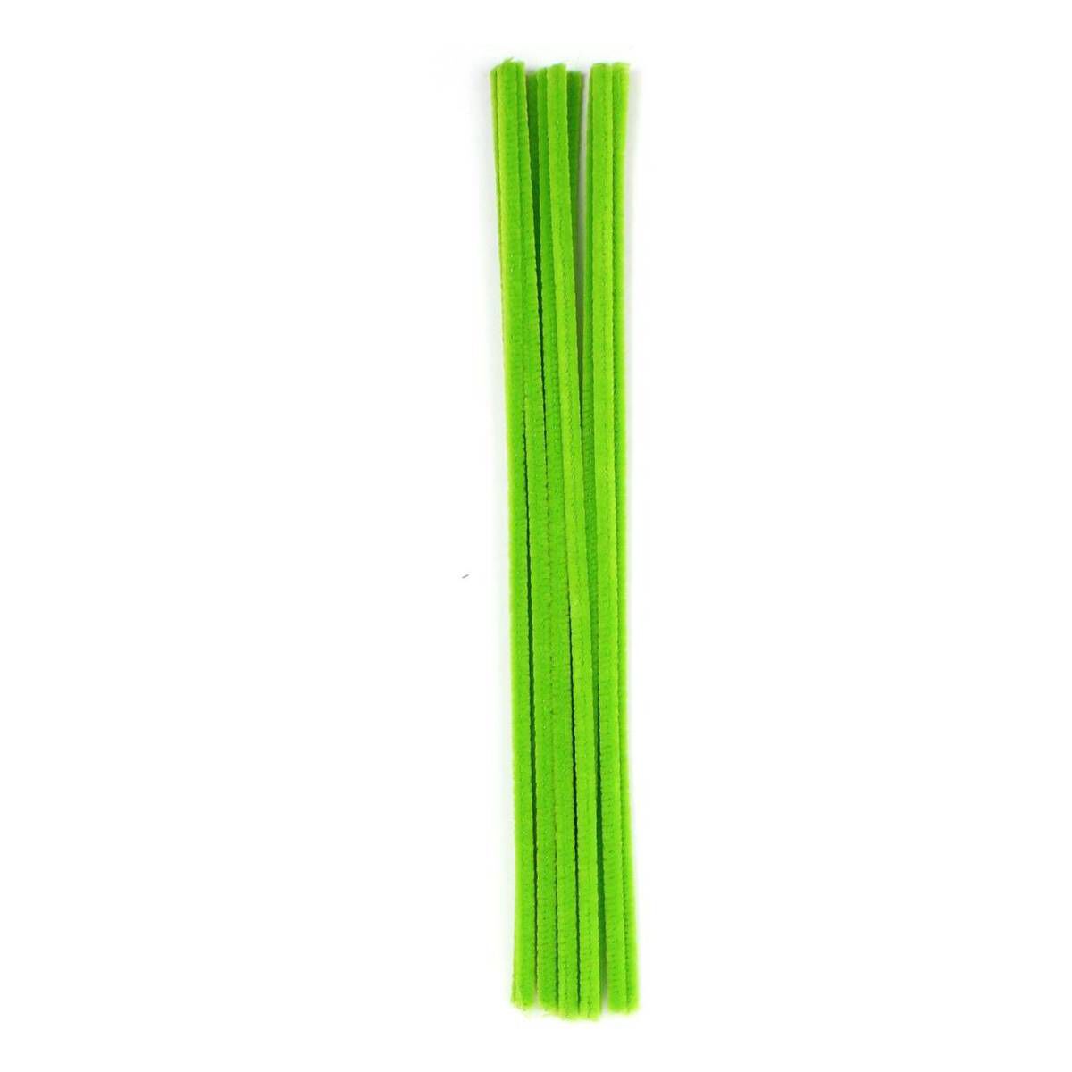 Bright Green Pipe Cleaners 12 Pack | Hobbycraft