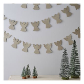 Silver Angel Paper Bunting 3m