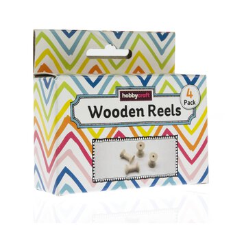 Wooden Cotton Reels 4 Pack