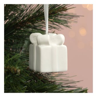 Hanging Ceramic Present Decoration 5cm