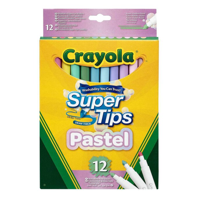 2 Packages Crayola Super Tips 20 Count Draw Thin Or Thick Washable