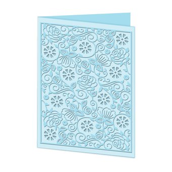 Xcut Floral Pattern Cut and Emboss Folder 11cm x 15cm 