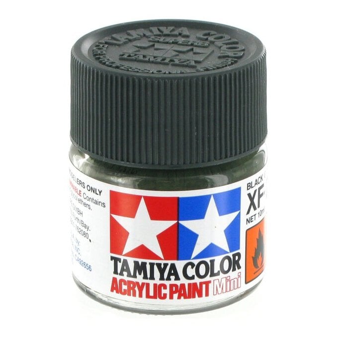 Acrylic Mini X-25 Clear Green 10Ml Bottle / Tamiya USA