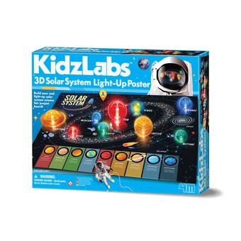 KidzLabs 3D Solar System Light-Up Poster