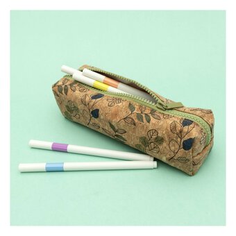 Cork Leaves Pencil Case image number 2