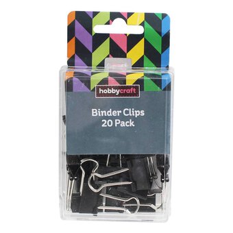 Assorted Binder Clips, 10 Per Pack, 12 Packs