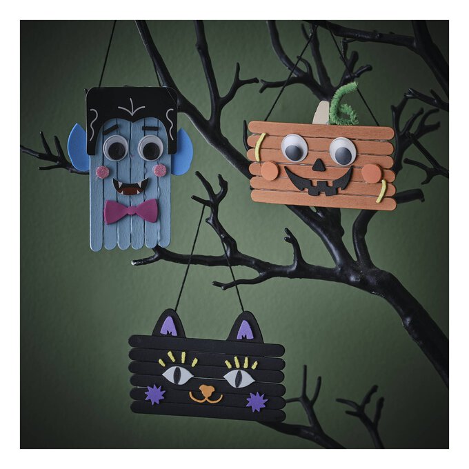 Make Your Own Wooden Halloween Character Kit 3 Pack image number 1