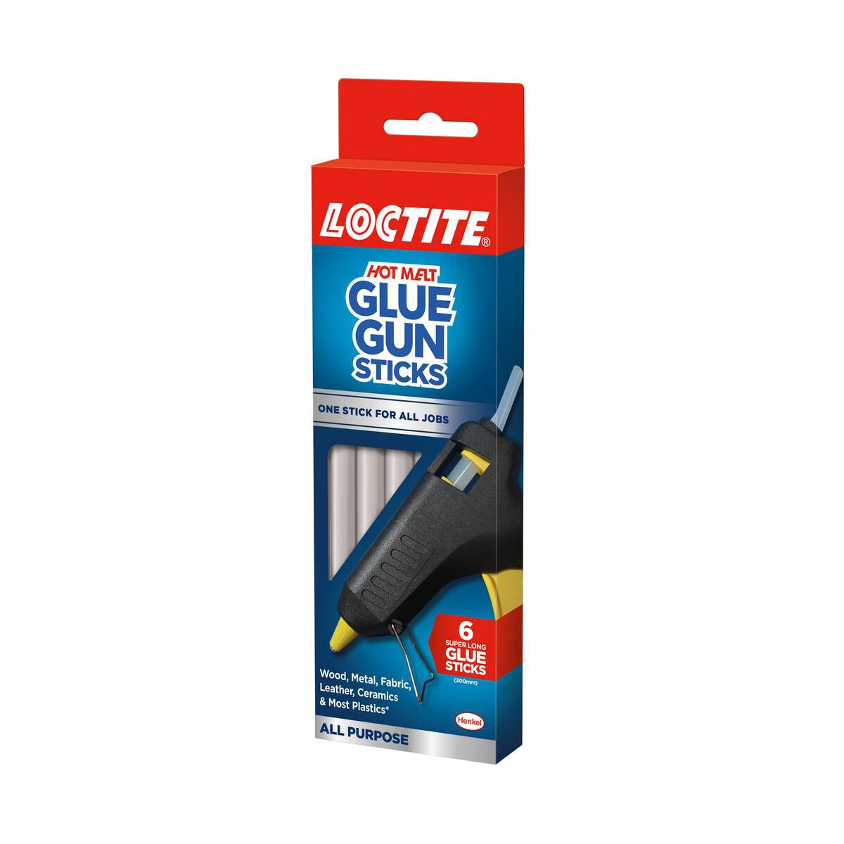 Loctite Adhesive Hot Melt Glue Gun Sticks 6 Pack Hobbycraft 