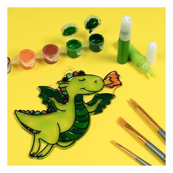 Fire Dragon Plastic Suncatcher