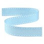 Baby Blue Grosgrain Running Stitch Ribbon 15mm x 4m image number 2