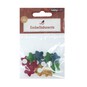 Multicolour Velvet Star Embellishments 12 Pack image number 4