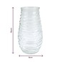 Clear Textured Glass Vase 15cm x 8cm image number 5