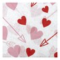 Cupid Arrows and Hearts Tissue Paper 50cm x 75cm 6 Pack image number 4