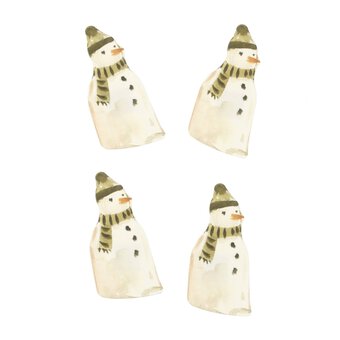Snowman Card Toppers 4 Pack 