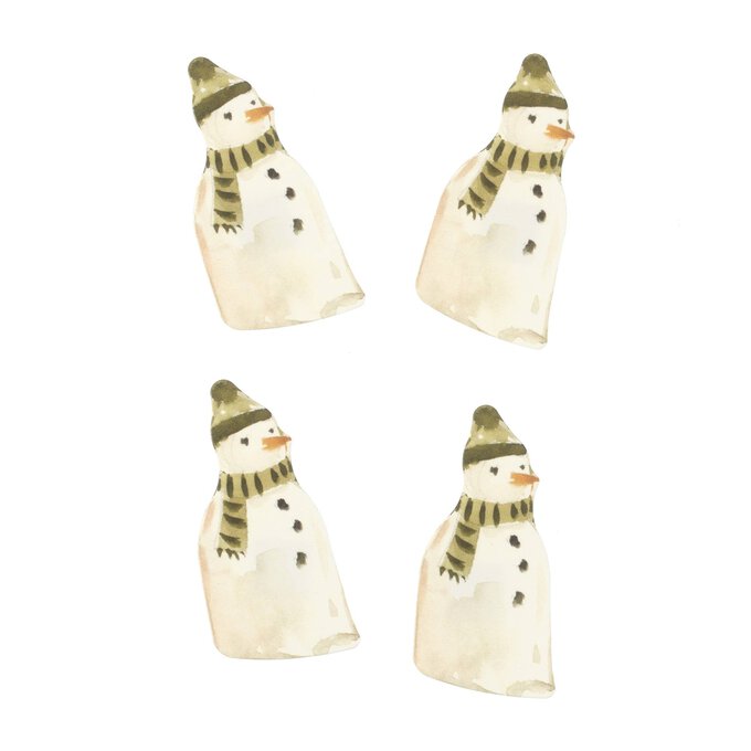 Snowman Card Toppers 4 Pack  image number 1