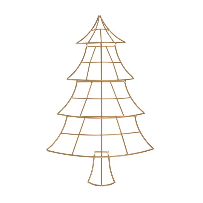 Gold Metal Tree Decoration 40cm image number 1