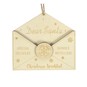 Hanging Wooden Dear Santa Envelope Decoration 11cm image number 2